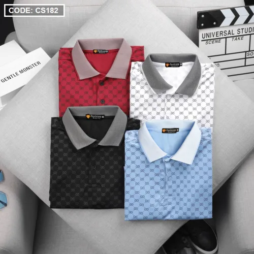 Áo Thun Nam Cá Sấu Polo Họa Tiết (Có Size 3XL)