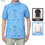Áo Thun Nam Cổ Bẻ In Hình Họa Tiết (Có Size 3XL)