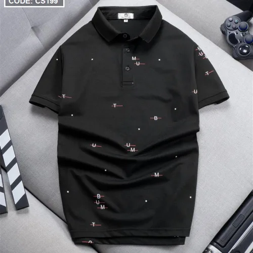 Áo Thun Nam Cổ Bẻ In Hoạ Tiết Chữ (Có Size 3x)