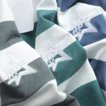 Áo Thun Nam Cổ Bẻ Pack Horse Sọc Ngang Thêu Logo trước Ngực (Có Size 3X)