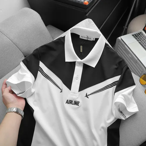 Áo Thun Nam Cổ Bẻ Pack Horse Thêu Nổi Chữ Airline Cao Cấp (Có Size 3x)