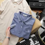 Áo Thun Nam Cổ Bẻ Pack Hourse Thêu Chữ Polo TE