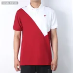 Áo Thun Nam Cá Sấu Có Cổ Phối 2 Màu Thêu Logo