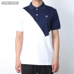 Áo Thun Nam Cá Sấu Có Cổ Phối 2 Màu Thêu Logo