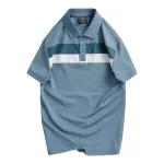 Áo Thun Nam Cổ Bẻ Phối Hai Sọc Ngang Trước Ngực Trẻ Trung (Có Size 3XL)
