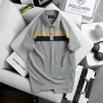 Áo Thun Nam Cổ Bẻ Phối Hai Sọc Ngang Trước Ngực Trẻ Trung (Có Size 3XL)