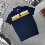 Áo Thun Nam Cổ Bẻ Phối Hai Sọc Ngang Trước Ngực Trẻ Trung (Có Size 3XL)