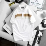 Áo Thun Nam Cổ Bẻ Phối Hai Sọc Ngang Trước Ngực Trẻ Trung (Có Size 3XL)