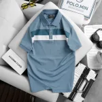 Áo Thun Nam Cổ Bẻ Phối Hai Sọc Ngang Trước Ngực Trẻ Trung (Có Size 3XL)