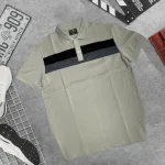 Áo Thun Nam Cổ Bẻ Phối Hai Sọc Ngang Trước Ngực Trẻ Trung (Có Size 3XL)
