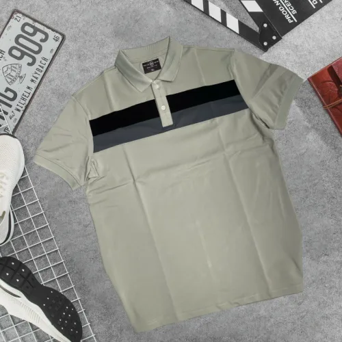 Áo Thun Nam Cổ Bẻ Phối Hai Sọc Ngang Trước Ngực Trẻ Trung (Có Size 3XL)