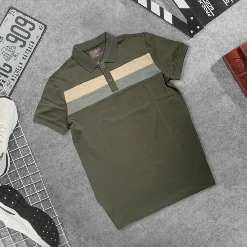 Áo Thun Nam Cổ Bẻ Phối Hai Sọc Ngang Trước Ngực Trẻ Trung (Có Size 3XL)