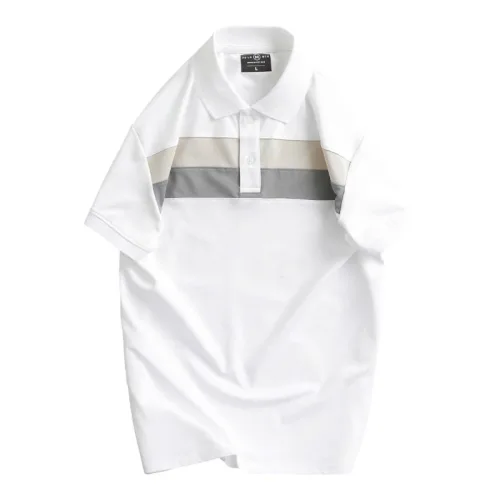 Áo Thun Nam Cổ Bẻ Phối Hai Sọc Ngang Trước Ngực Trẻ Trung (Có Size 3XL)