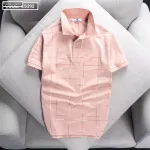 Áo Thun Nam Cổ Bẻ Phối Hoạ Tiết Kẻ Sọc (Có size 3x)