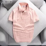 Áo Thun Nam Cổ Bẻ Phối Hoạ Tiết Kẻ Sọc (Có size 3x)