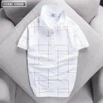 Áo Thun Nam Cổ Bẻ Phối Hoạ Tiết Kẻ Sọc (Có size 3x)