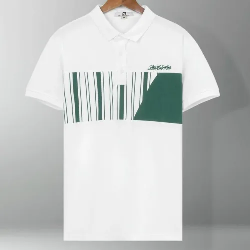Áo Thun Nam Có Cổ Phối Họa Tiết Sọc Ngang Cá Sấu Poly (Có Size 3XL)