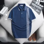 Áo Thun Nam Có Cổ Cá Sấu Poly Phối Họa Tiết Sọc (Có Size 3XL)