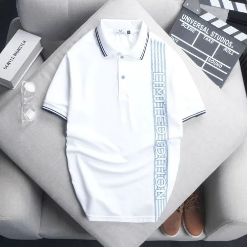 Áo Thun Nam Có Cổ Cá Sấu Poly Phối Họa Tiết Sọc (Có Size 3XL)