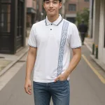 Áo Thun Nam Có Cổ Cá Sấu Poly Phối Họa Tiết Sọc (Có Size 3XL)