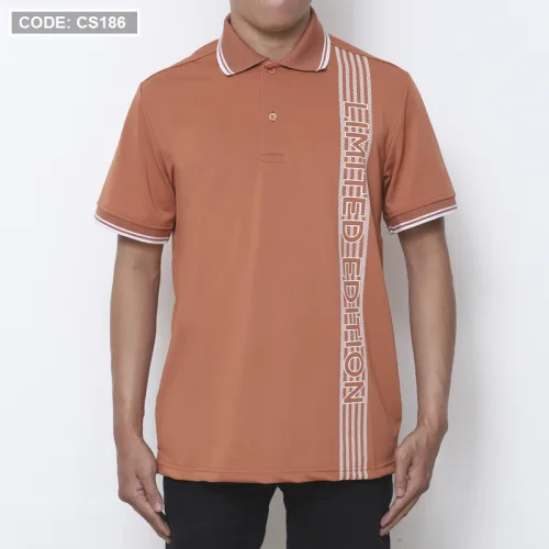 Áo Thun Nam Có Cổ Cá Sấu Poly Phối Họa Tiết Sọc (Có Size 3XL)