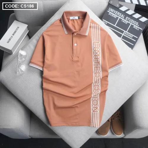 Áo Thun Nam Có Cổ Cá Sấu Poly Phối Họa Tiết Sọc (Có Size 3XL)