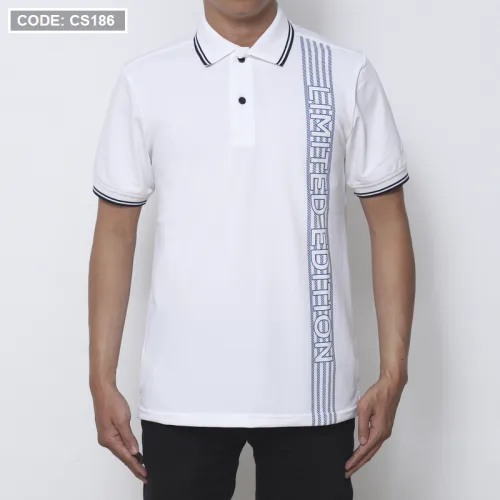 Áo Thun Nam Có Cổ Cá Sấu Poly Phối Họa Tiết Sọc (Có Size 3XL)