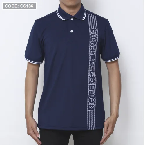 Áo Thun Nam Có Cổ Cá Sấu Poly Phối Họa Tiết Sọc (Có Size 3XL)