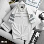 Áo Thun Nam Cổ Bẻ Phối Sọc Áo Trẻ Trung (Có Size 3XL)