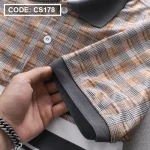 Áo Thun Nam Polo Cá Sấu Có Cổ Phối Sọc (Có Size 3XL)