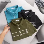 Áo Thun Nam Cổ Bẻ Phối Sọc Ngang In Logo PackHorse (có size 3x)