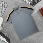 Áo Thun Nam Cổ Bẻ Phối Sọc Tay Áo (Có Size 3XL)