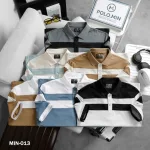Áo Thun Nam Cổ Bẻ Sọc Ngang Phối Màu Trẻ Trung (Có Size 3XL)
