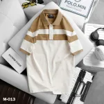 Áo Thun Nam Cổ Bẻ Sọc Ngang Phối Màu Trẻ Trung (Có Size 3XL)