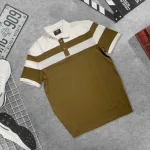 Áo Thun Nam Cổ Bẻ Sọc Ngang Phối Màu Trẻ Trung (Có Size 3XL)