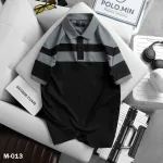 Áo Thun Nam Cổ Bẻ Sọc Ngang Phối Màu Trẻ Trung (Có Size 3XL)