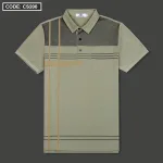 Áo Thun Nam Cổ Bẻ Sọc Nhuyễn Phối Túi (Có Size 3x)