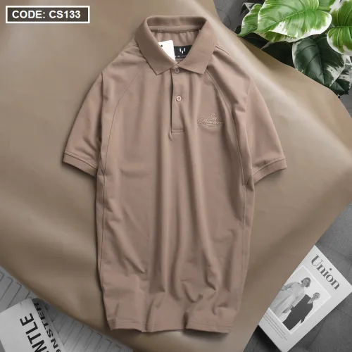 Áo Thun Nam Cổ Bẻ Thêu Chữ Cao Cấp