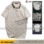 Áo Thun Nam Cổ Bẻ Thêu Chữ G (Có size 3x)