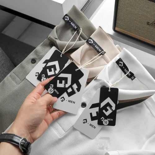 Áo Thun Nam Cổ Bẻ Thêu Chữ G (Có size 3x)