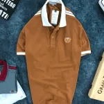 Áo Thun Nam Cá Sấu Có Cổ Thêu Chữ M