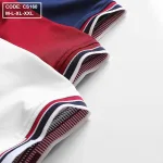 Áo thun nam cổ bẻ thêu chữ thun co giãn