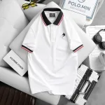 Áo Thun Nam Cổ Bẻ Thêu Logo Con Ngựa Viền Bo Tay Áo Bền Đẹp