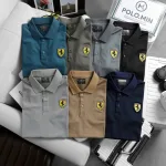 Áo Thun Nam Cổ Bẻ Thêu Logo Hình Con Ngựa Trước Ngực (Có Size 3XL)