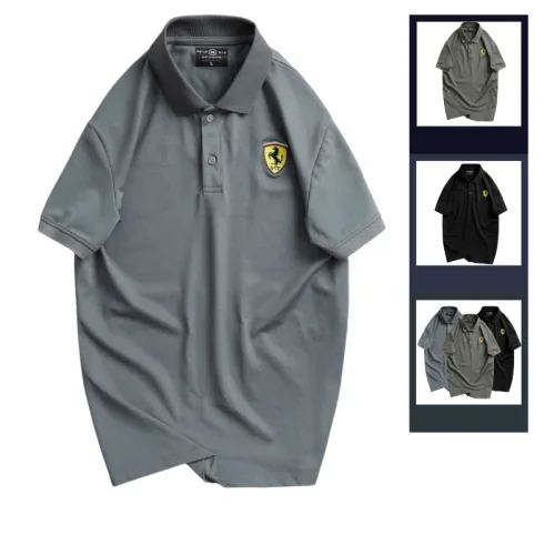 Áo Thun Nam Cổ Bẻ Thêu Logo Hình Con Ngựa Trước Ngực (Có Size 3XL)