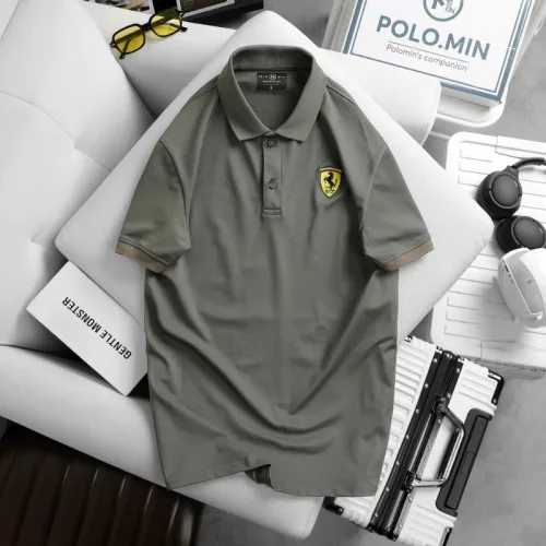 Áo Thun Nam Cổ Bẻ Thêu Logo Hình Con Ngựa Trước Ngực (Có Size 3XL)