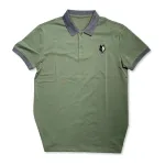 Áo Thun Nam Cổ Bẻ Thêu Logo Hình Con Sói Và Viền Bo Tay Áo (Có Size 3XL)