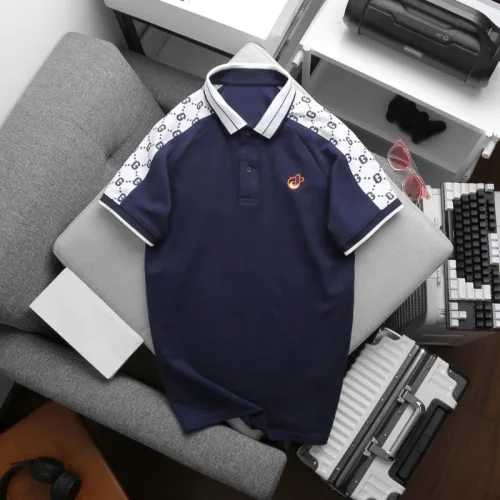 Áo Thun Nam Cổ Bẻ Thêu Logo Trước Ngực & Phối Họa Tiết Chữ G (Có Size 3xl)
