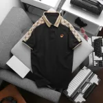 Áo Thun Nam Cổ Bẻ Thêu Logo Trước Ngực & Phối Họa Tiết Chữ G (Có Size 3xl)