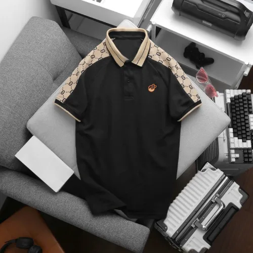 Áo Thun Nam Cổ Bẻ Thêu Logo Trước Ngực & Phối Họa Tiết Chữ G (Có Size 3xl)